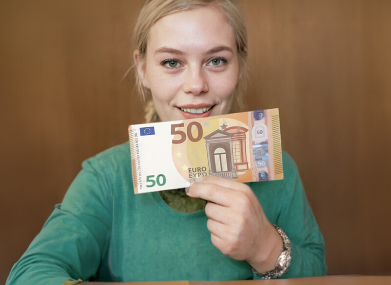 Woman working from home